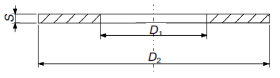 Прокладка для межфланцевого дискового затвора